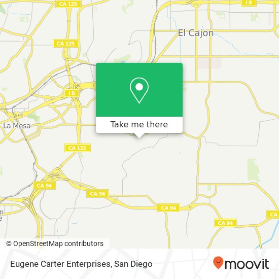 Eugene Carter Enterprises map