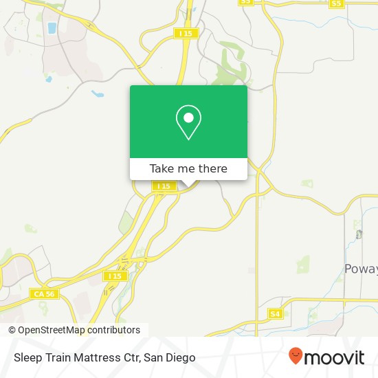 Mapa de Sleep Train Mattress Ctr