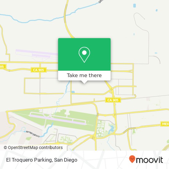 Mapa de El Troquero Parking