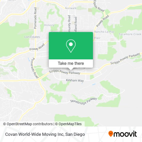 Mapa de Covan World-Wide Moving Inc