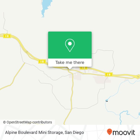 Alpine Boulevard Mini Storage map