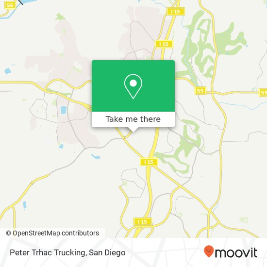 Mapa de Peter Trhac Trucking