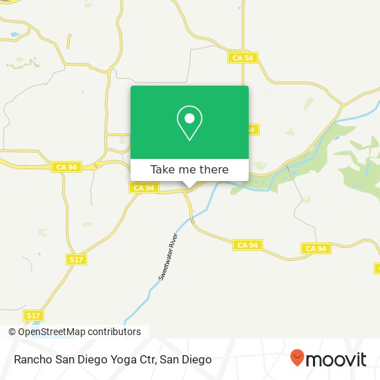 Mapa de Rancho San Diego Yoga Ctr