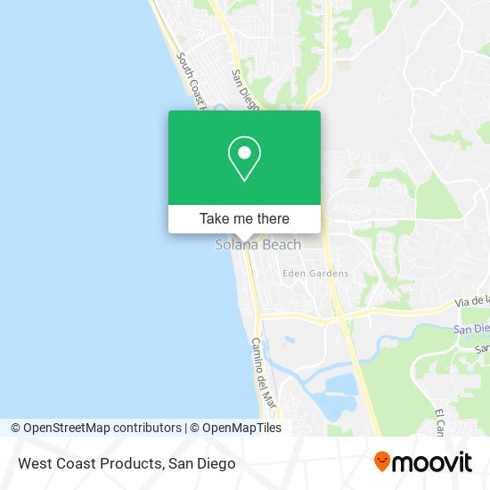 Mapa de West Coast Products