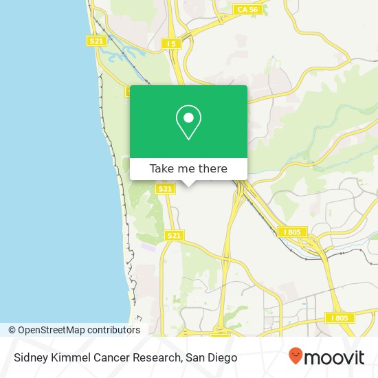 Sidney Kimmel Cancer Research map