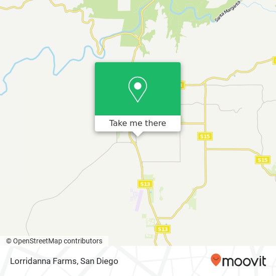 Lorridanna Farms map