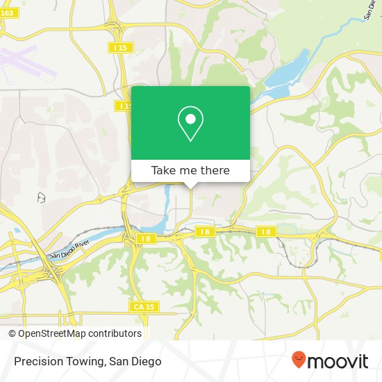 Precision Towing map