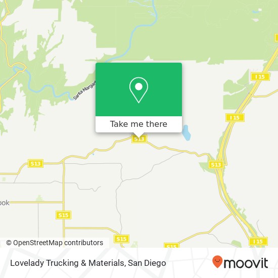 Lovelady Trucking & Materials map