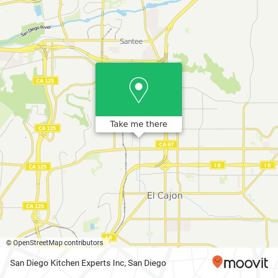 San Diego Kitchen Experts Inc map