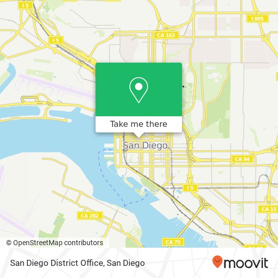 Mapa de San Diego District Office
