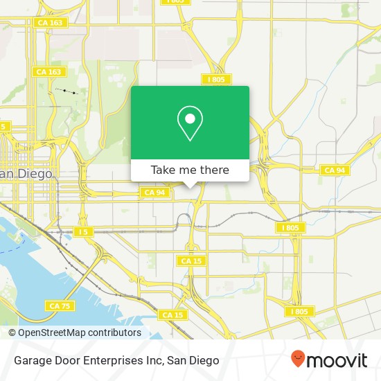 Garage Door Enterprises Inc map