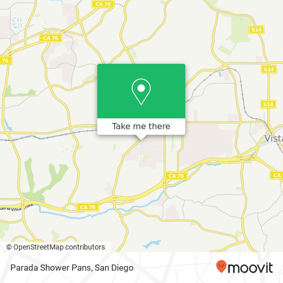 Mapa de Parada Shower Pans