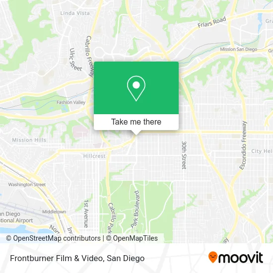 Frontburner Film & Video map