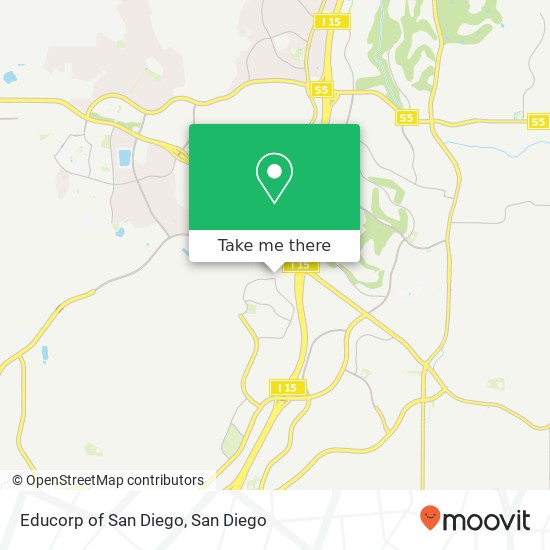 Educorp of San Diego map