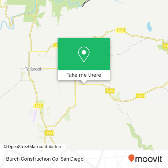 Burch Construction Co map