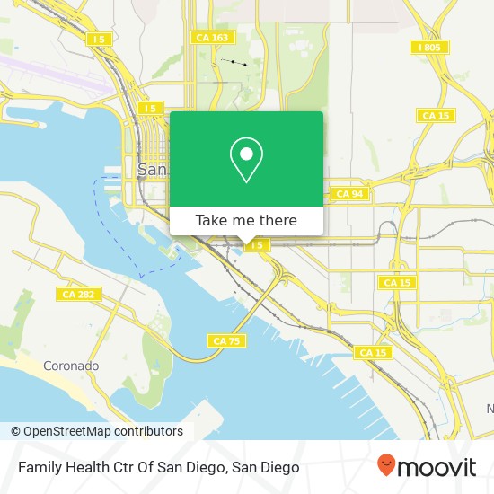 Mapa de Family Health Ctr Of San Diego