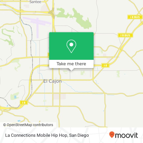 La Connections Mobile Hip Hop map