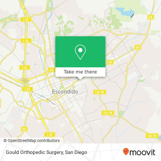Gould Orthopedic Surgery map