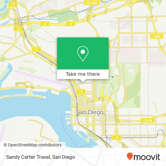 Mapa de Sandy Carter Travel