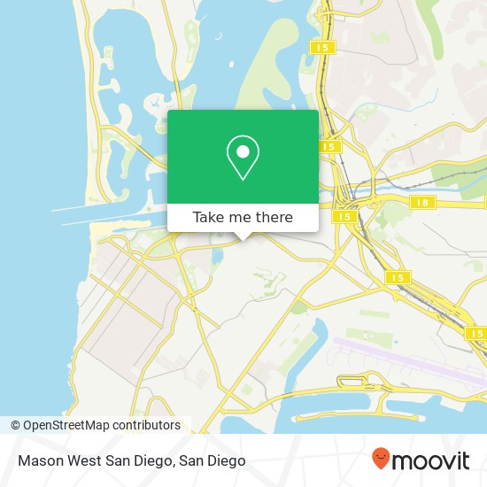 Mapa de Mason West San Diego