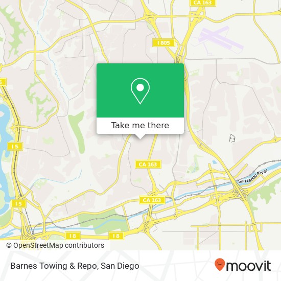 Mapa de Barnes Towing & Repo