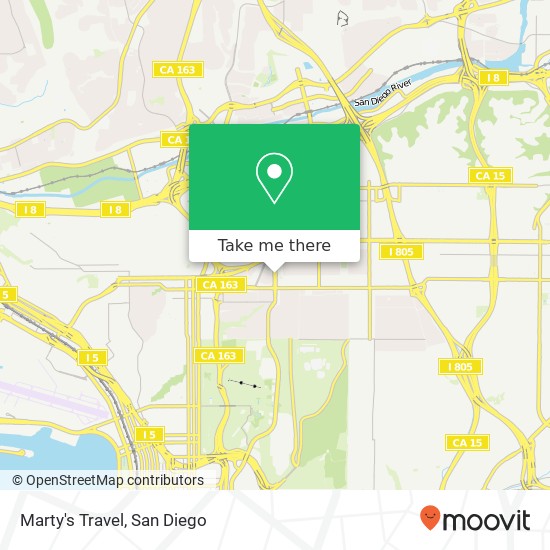 Marty's Travel map