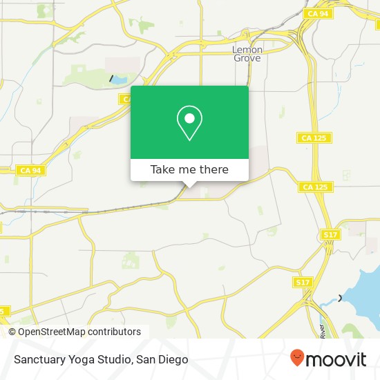 Mapa de Sanctuary Yoga Studio