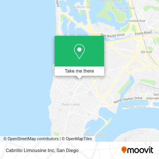 Mapa de Cabrillo Limousine Inc