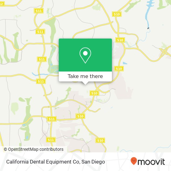 Mapa de California Dental Equipment Co