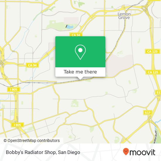 Bobby's Radiator Shop map