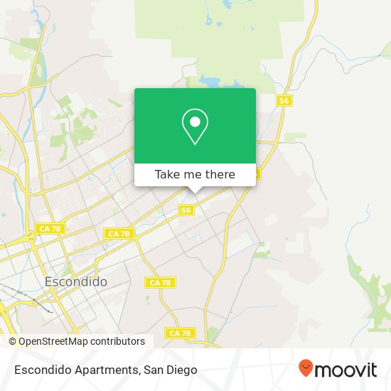 Mapa de Escondido Apartments