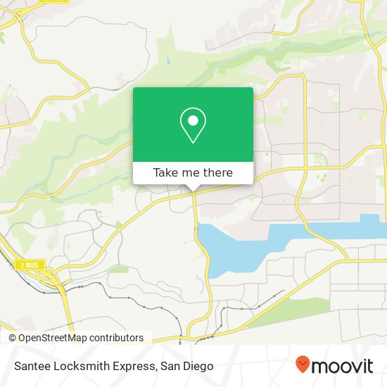 Mapa de Santee Locksmith Express