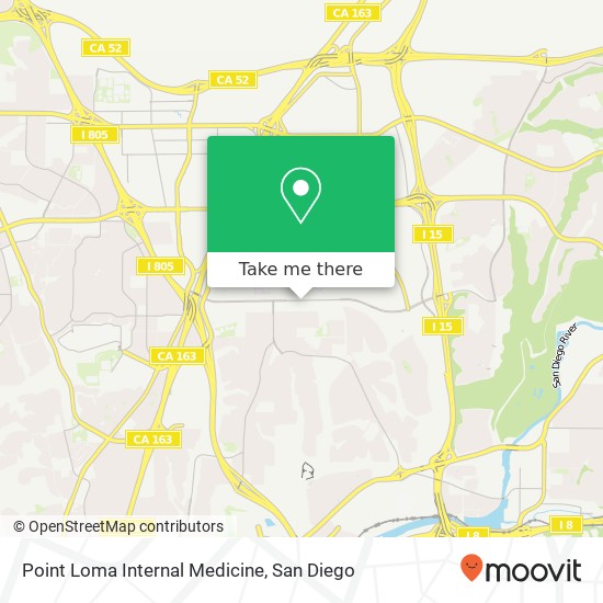 Point Loma Internal Medicine map