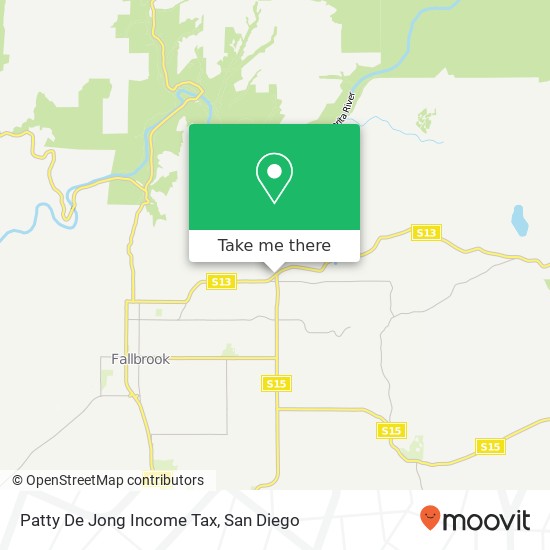 Patty De Jong Income Tax map