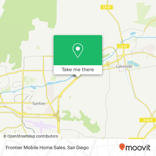 Frontier Mobile Home Sales map