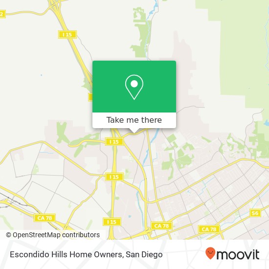 Escondido Hills Home Owners map