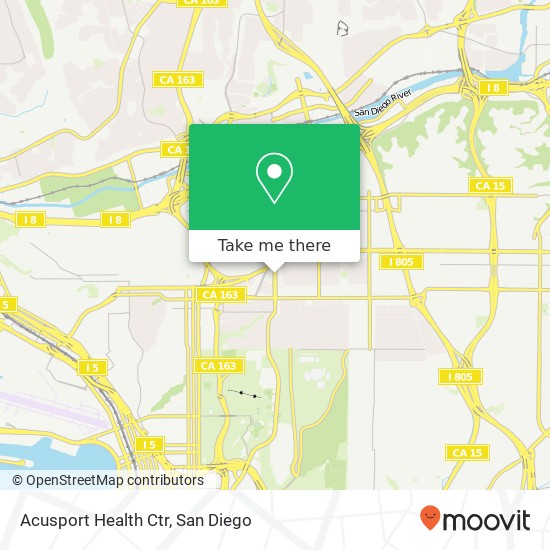 Acusport Health Ctr map