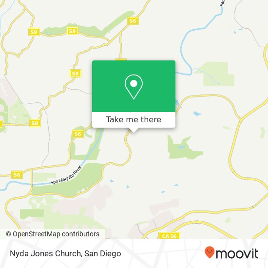 Nyda Jones Church map
