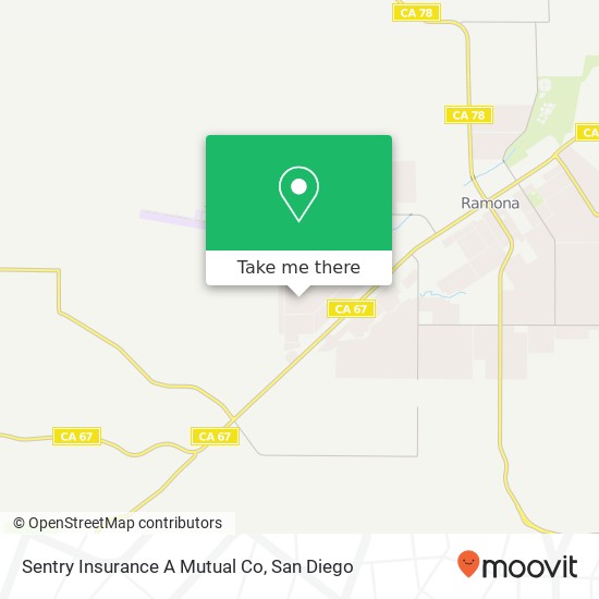 Mapa de Sentry Insurance A Mutual Co