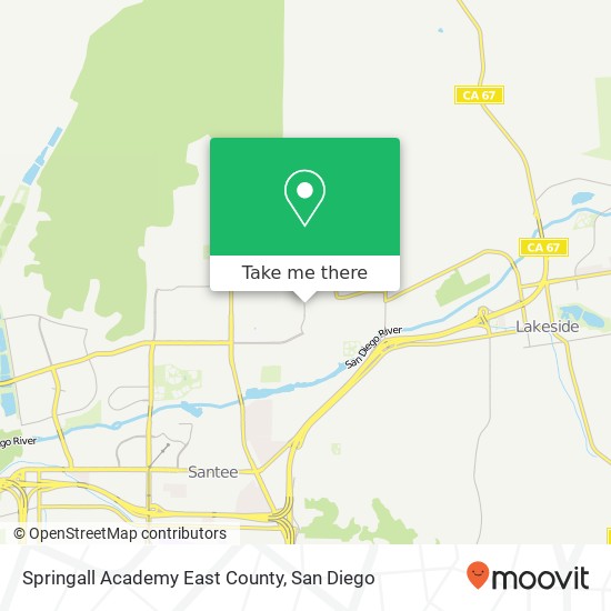 Mapa de Springall Academy East County