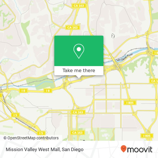 Mission Valley West Mall map