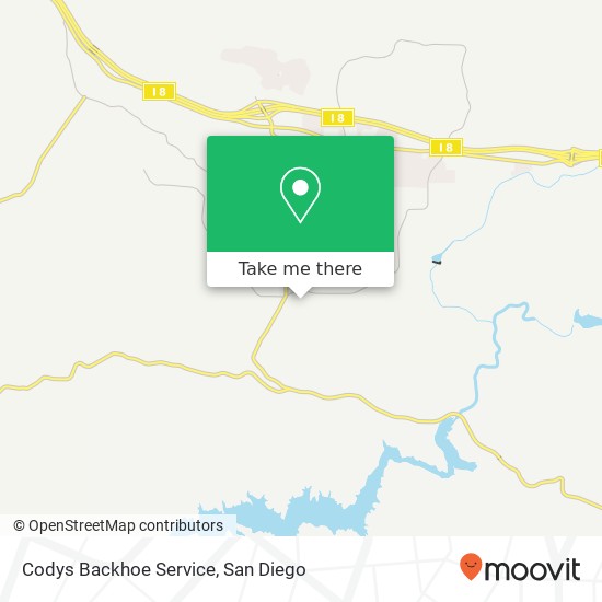 Mapa de Codys Backhoe Service
