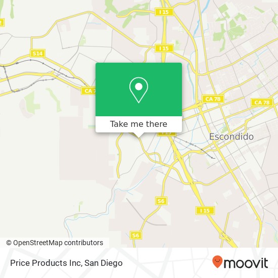 Price Products Inc map