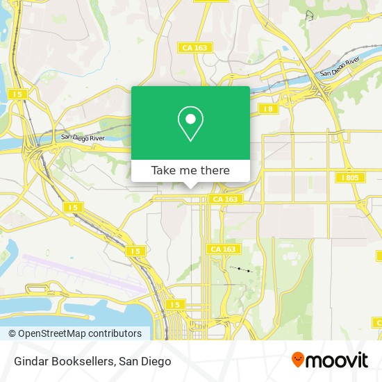 Gindar Booksellers map