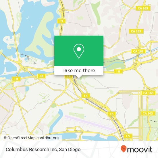 Mapa de Columbus Research Inc