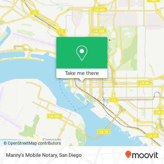 Manny's Mobile Notary map
