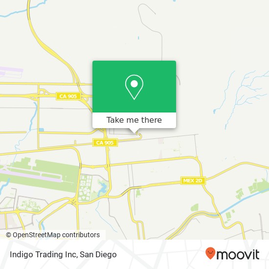 Indigo Trading Inc map