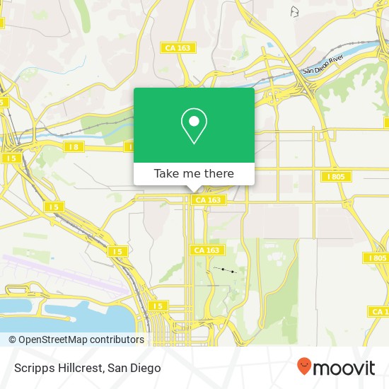 Mapa de Scripps Hillcrest