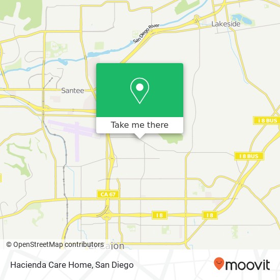 Mapa de Hacienda Care Home