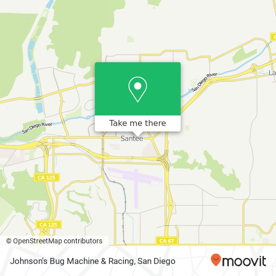 Mapa de Johnson's Bug Machine & Racing